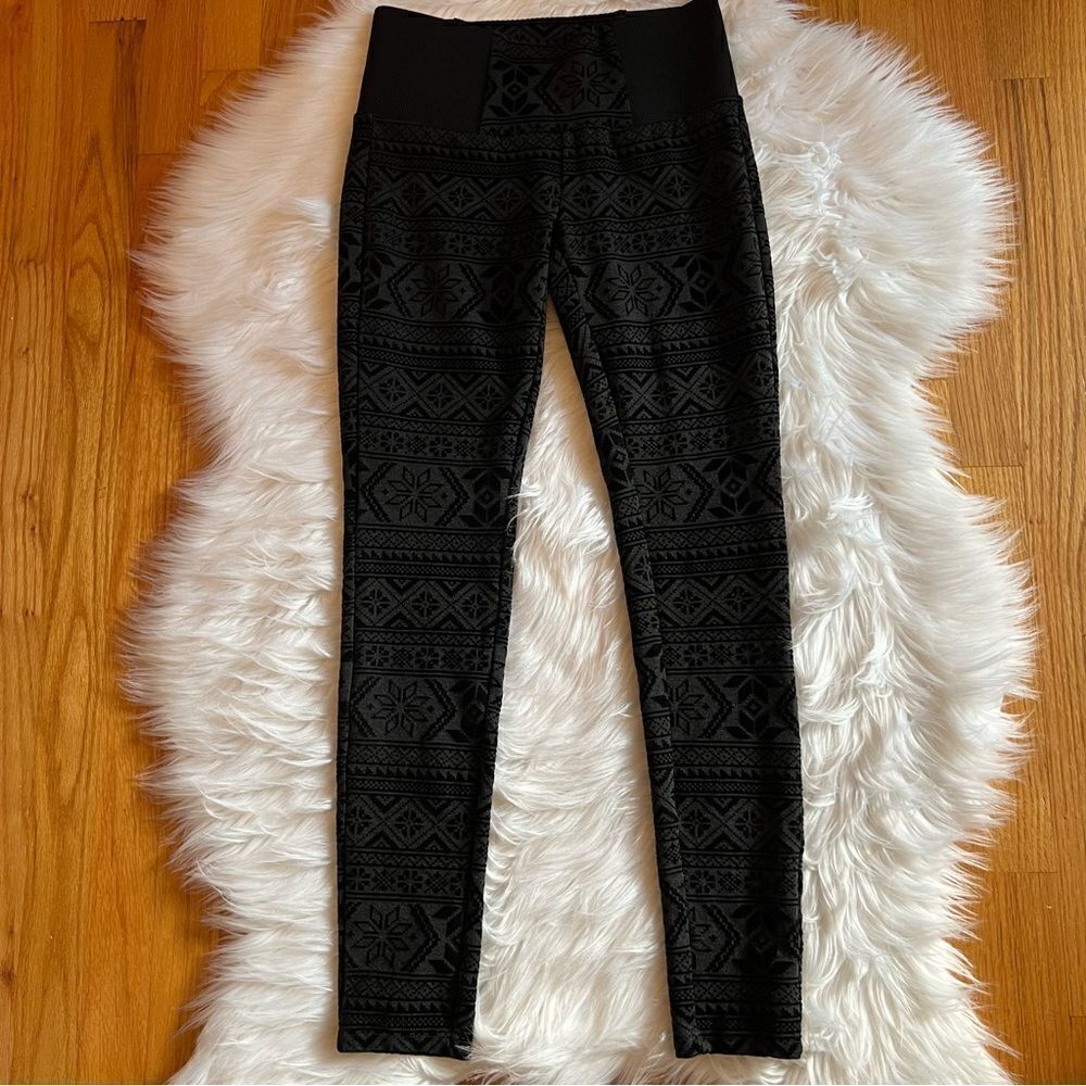 Women’s Copper Key Black Leggings w Design Small